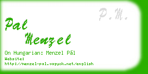 pal menzel business card